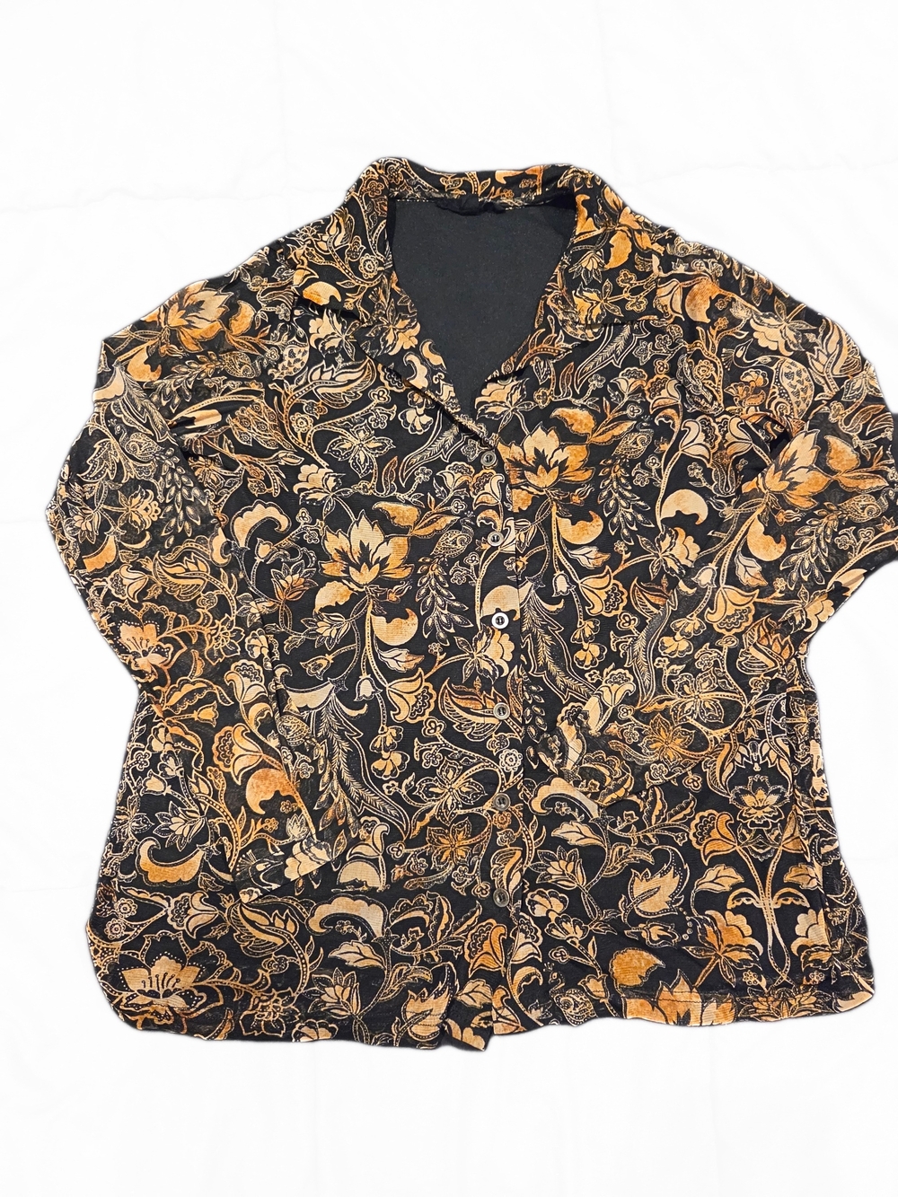 Floral Button Down Blouse